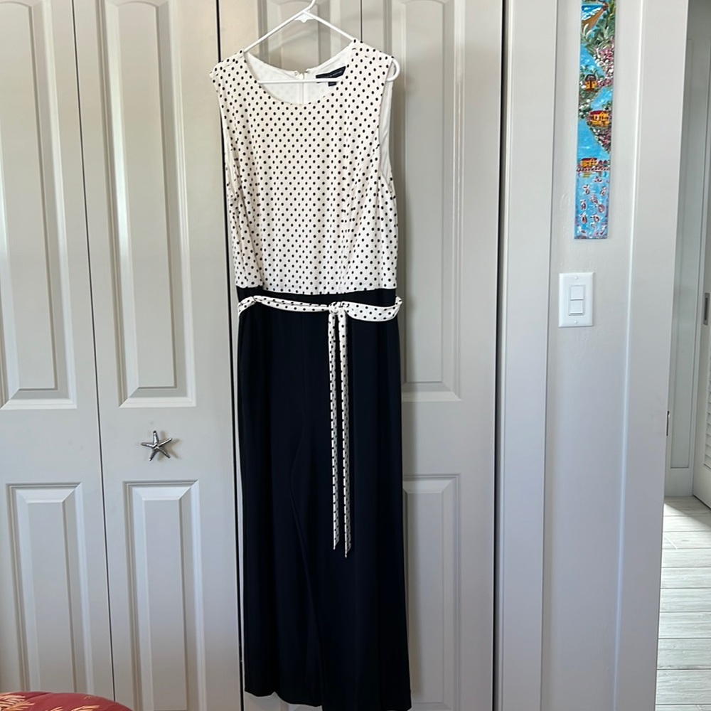 Tommy Hilfiger jumpsuit, 18W, black and white
